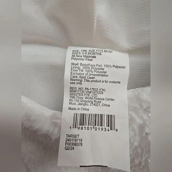 Baby Boys Girls Hyde and Eek GHOST Bunting Halloween Costume Size 0-6 Months NWT - Picture 4 of 8